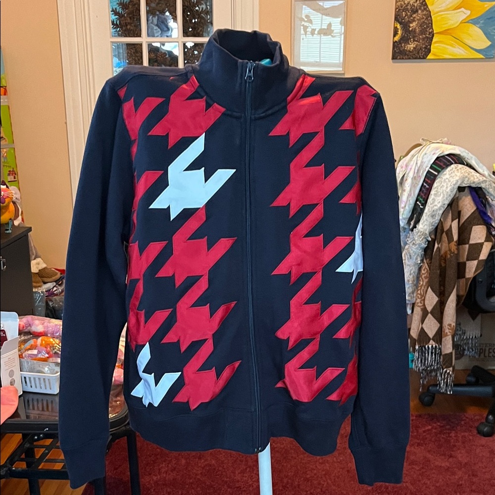 Tommy Hilfiger Navy with Abstract Design Sweatshirt Style Jacket